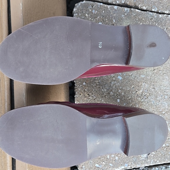Marc Jacobs East Village Patent Leather Penny Loafer Merlot Size 6.5 - Picture 4 of 8